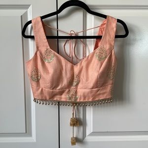 Peach Lehenga / Saree Blouse